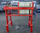 Used Met-Chem Filter press, 630 mm polypropylene plates.