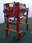 Used Met-Chem Filter press, 630 mm polypropylene plates.