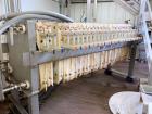 Used Met-Chem 800mm Filter Press – 21 Polypropylene Plates, 13 Cu. Ft. Capacity