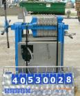Used Plate and Frame Filter Press, 316 stainless steel. (7) 11