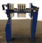 Used Pacific Press Pac-Press Filter Press, Model PAC-470G-1SP2, Carbon Steel. 18.2 Square feet surface area, 1 cubic foot cake capacity, 100 psi maximum filter pressure. (7) 18-1/2