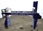Used Pacific Press Filter Press Skeleton Only, Model P470E138A-3/5R. Requires 470mm plates. Maximum filter area 52-86 square feet, maximum cake capacity 3-5 cubic feet. Includes an automatic pump con...