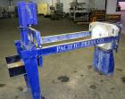 Used Pacific Press Filter Press Skeleton Only, Model P470E138A-3/5R. Requires 470mm plates. Maximum filter area 52-86 square feet, maximum cake capacity 3-5 cubic feet. Includes an automatic pump con...