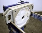 Used Pacific Press Filter Press Skeleton Only, Model P470E138A-3/5R. Requires 470mm plates. Maximum filter area 52-86 square feet, maximum cake capacity 3-5 cubic feet. Includes an automatic pump con...