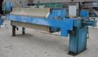 USED: Quantum Technologies filter press, carbon steel frame. (43) 39