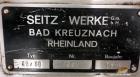 Used Stainless Steel Seitz Orion Werke Polishing Press, Type 40/60