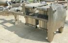 Used Seitz Orion plate and frame filter press, type 60A80, 316 stainless steel. (11) 22 3/4