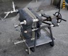 Used Seitz-Werke Filter Press, Type Z. Stainless steel plates, carbon steel frame with casters.