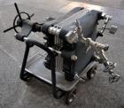 Used Seitz-Werke Filter Press, Type Z. Stainless steel plates, carbon steel frame with casters.