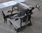 Used Seitz-Werke Filter Press, Type Z. Stainless steel plates, carbon steel frame with casters.