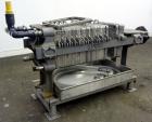 Used T. Shriver Filter Press, Size 12, 316 Stainless Steel.  (12) 12