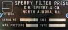 Used- Sperry Filter Press, type CRN, size 48. (32) 49