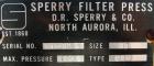 Used- Sperry Filter Press, type CRN, size 48. (32) 49