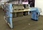 Used Star Systems Filter Press, Model RC16-800Q/LE/APC/CH, Carbon Steel. Approximate 172 square feet filter area, 8 cubic foot capacity. (15) 31
