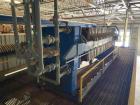 Micronics Model TR120DA08-FS-AO 130 cu ft. poly plate and frame press.