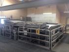 Used US Filter Dewatering Belt Press, Model J-Belt 2000, Series 2.0. 2 meter belt. Stainless steel frame. Left hand configuration. Machine dimensions: 228.27 “ long x 137.22” wide x 99.88” high. Weig...