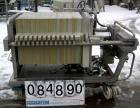 USED: Von Roll plate and frame filter press, type HV3-D-630. 16 polypropylene plates 24
