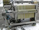 USED: Von Roll plate and frame filter press, type HV3-D-630. 16 polypropylene plates 24