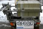 USED: Von Roll plate and frame filter press, type HV3-D. 14 polypropylene plates 24