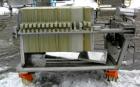 USED: Von Roll plate and frame filter press, type HV3-D. 14 polypropylene plates 24