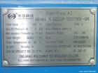 Used Zhejiang Huazhang Technology 500 Square Meter (Approximately 5380 Square Foot) Membrane Filter Press, Model X AZGQF 500/1500  UK, S/N 61-201-01. Filter area: 500 square meter. Cake capacity: 753...