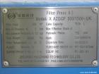 Used Zhejiang Huazhang Technology 500 Square Meter (Approximately 5380 Square Foot) Membrane Filter Press, Model X AZGQF 500/1500  UK, S/N 61-201-01. Filter area: 500 square meter. Cake capacity: 753...