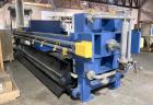 Industrial Filter Press for Sale – HEI 4x4 Polypropylene Plates + Controls – 1000 Sq Ft Capacity with Hydraulic Power Pack.
