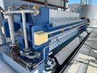 Industrial Filter Press for Sale – HEI 4x4 Polypropylene Plates + Controls – 1000 Sq Ft Capacity with Hydraulic Power Pack.