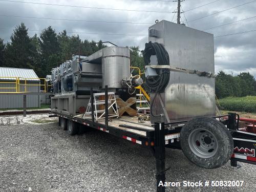 Used Trailered Gravity Belt Thickener.