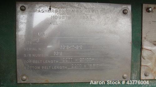 Used Ashbrook-Simon-Hartley Winklepress Belt Filter Press, Type AWP