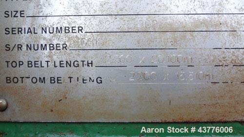 Used Ashbrook-Simon-Hartley Winklepress Belt Filter Press, Type AWP