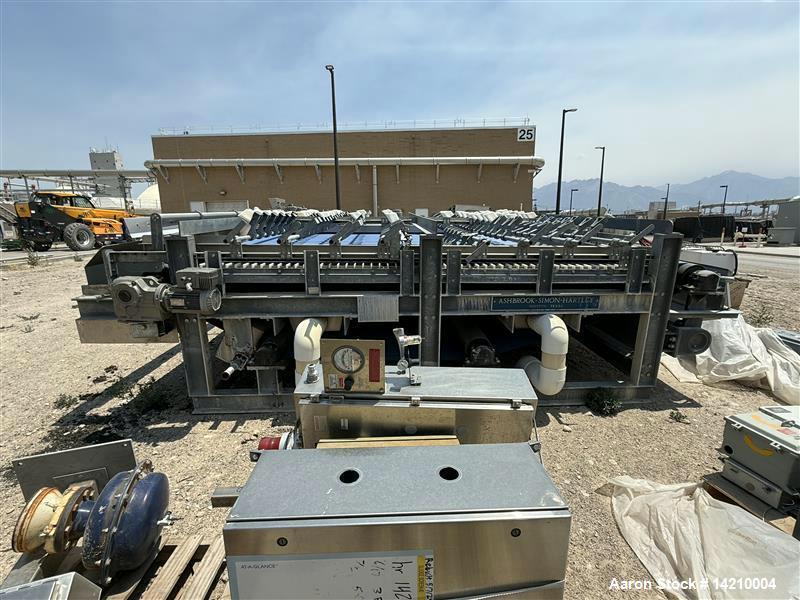Used Aquabelt Type AB Size 4 Gravity Belt Thickener – Continuous Sludge Thickening System