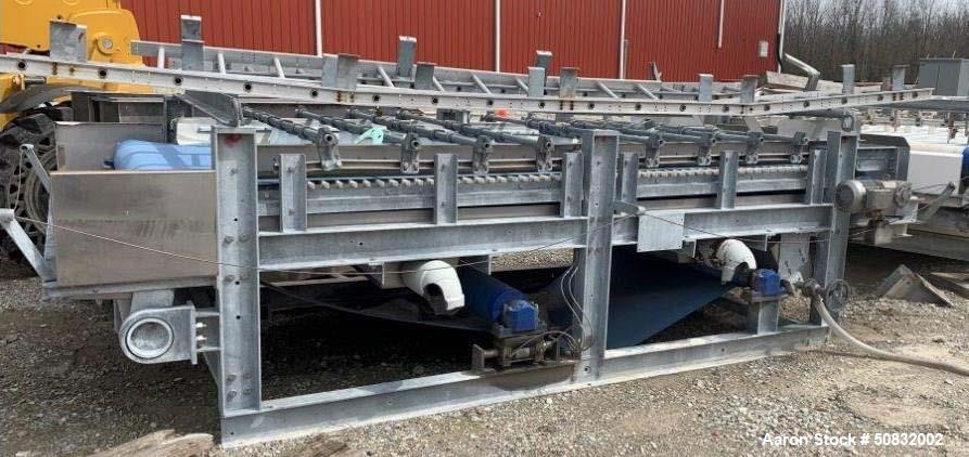 Used- Ashbrook Corporation Gravity Belt Thickener, Model Aquabelt.  Approximatel