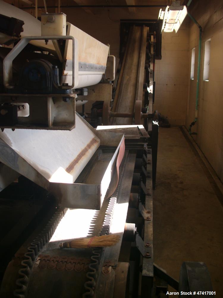 Used Ashbrook Simon Hartley Belt Filter Press. 1 Meter Belt, 0-80 gpm, MK II Klampress. Includes polymer system, conveyor, and several pumps.