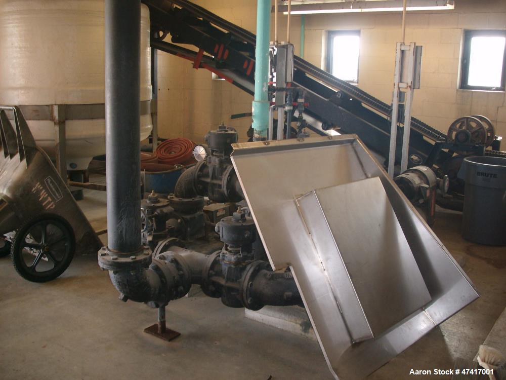 Used Ashbrook Simon Hartley Belt Filter Press. 1 Meter Belt, 0-80 gpm, MK II Klampress. Includes polymer system, conveyor, and several pumps.
