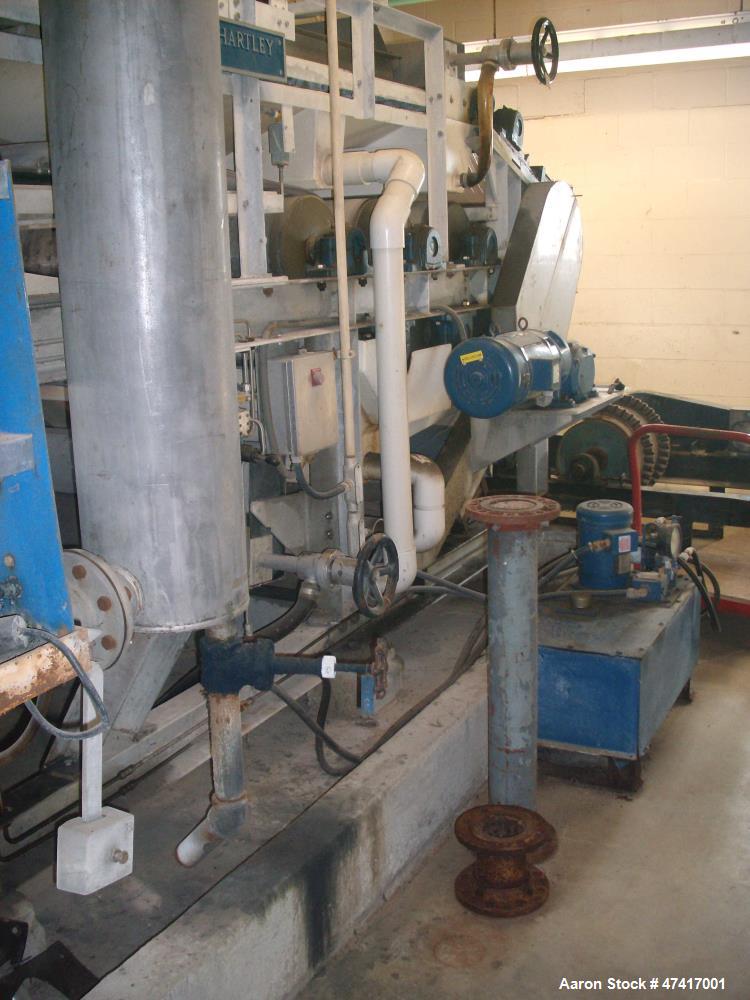 Used Ashbrook Simon Hartley Belt Filter Press. 1 Meter Belt, 0-80 gpm, MK II Klampress. Includes polymer system, conveyor, and several pumps.