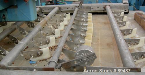 USED: Komline-Sanderson K-S Kompress belt fliter press, model GMD-1.5/2. Approximately 1.5/2. Approximately 12 to 16 percent solids. Belt width 5.375 feet, total effective dewatering area 173 square ...