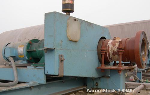 USED: Komline-Sanderson K-S Kompress belt fliter press, model GMD-1.5/2. Approximately 1.5/2. Approximately 12 to 16 percent solids. Belt width 5.375 feet, total effective dewatering area 173 square ...