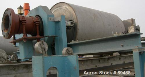 USED: Komline-Sanderson K-S Kompress belt fliter press, model GMD-1.5/2. Approximately 1.5/2. Approximately 12 to 16 percent solids. Belt width 5.375 feet, total effective dewatering area 173 square ...
