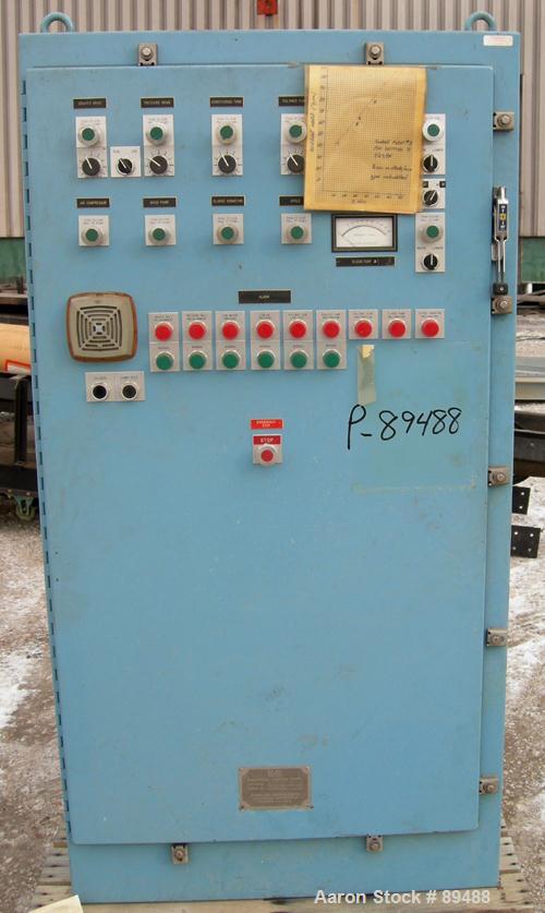 USED: Komline-Sanderson K-S Kompress belt fliter press, model GMD-1.5/2. Approximately 1.5/2. Approximately 12 to 16 percent solids. Belt width 5.375 feet, total effective dewatering area 173 square ...