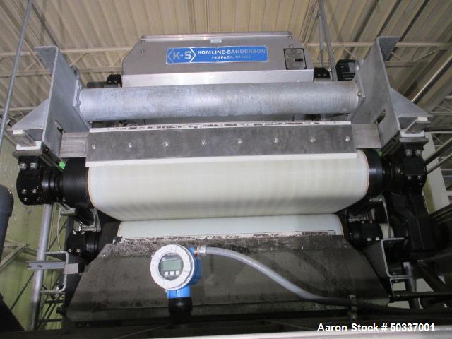 Used Komline Sanderson Kompress Belt Filter Press System