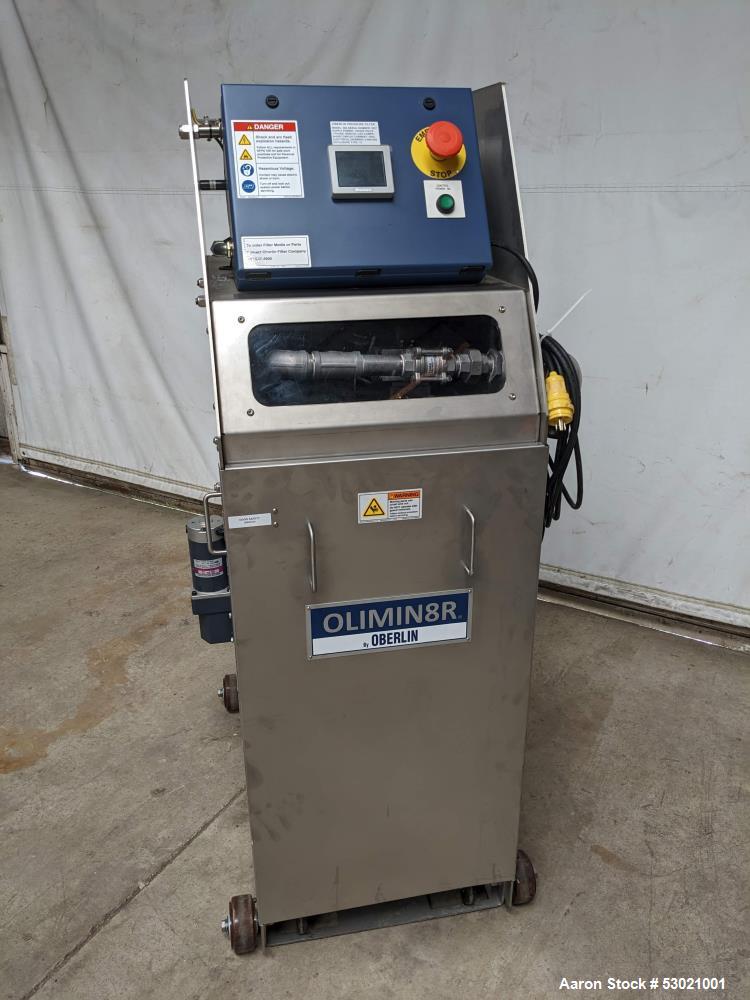 Unused Oberlin Filter, Model 8R, Stainless steel. Portable Filtration System