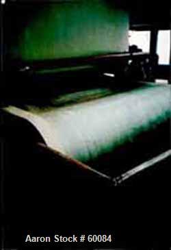 USED: Pannevis vacuum belt filter, RT type. 7 square meter. Titanium and 304 stainless steel (va1.4436) construction on product contact parts. 22'8" long x 3'2" wide PE76W-41 filter cloth (7000 mm lo...