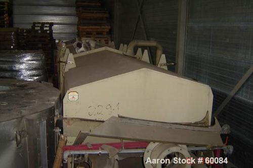 USED: Pannevis vacuum belt filter, RT type. 7 square meter. Titanium and 304 stainless steel (va1.4436) construction on product contact parts. 22'8" long x 3'2" wide PE76W-41 filter cloth (7000 mm lo...