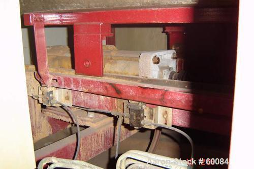 USED: Pannevis vacuum belt filter, RT type. 7 square meter. Titanium and 304 stainless steel (va1.4436) construction on product contact parts. 22'8" long x 3'2" wide PE76W-41 filter cloth (7000 mm lo...