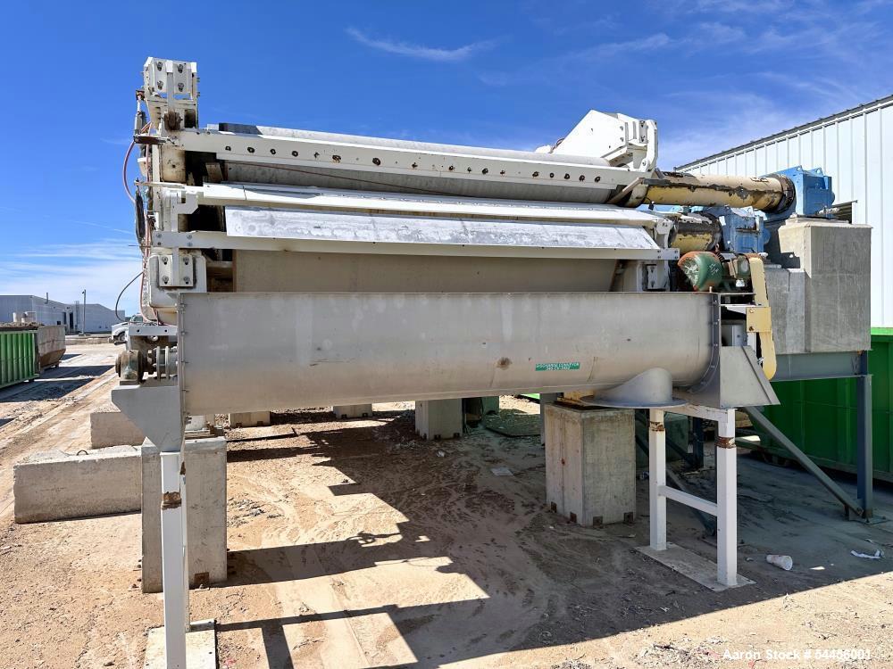Used Press Technologies 120-WT Twin Wire Wedge Thickener | 10’ Belt Sludge Dewatering System