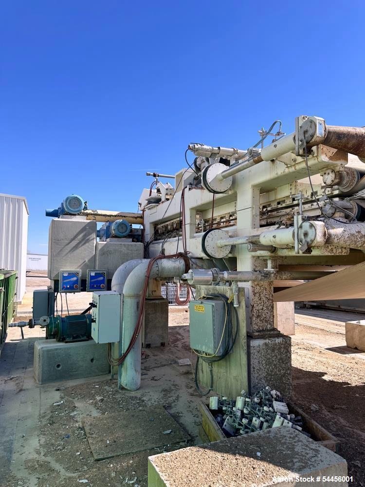 Used Press Technologies 120-WT Twin Wire Wedge Thickener | 10’ Belt Sludge Dewatering System