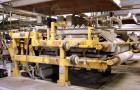 USED: Arus-Andritz belt filter press, 2 meter. Carbon steel frame,fiberglass hood.
