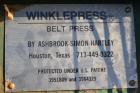 Used Ashbrook-Simon-Hartley Winklepress Belt Filter Press, Type AWP