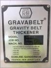 Komline Sanderson Gravabelt Gravity Belt Thickener, Model G25.